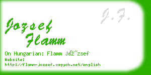 jozsef flamm business card